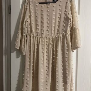 Charming Cream  Dress